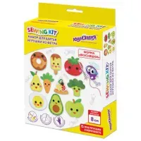 Набор для шитья игрушки из фетра "Вкусняшки", 10 игрушек, ЮНЛАНДИЯ, 664734
