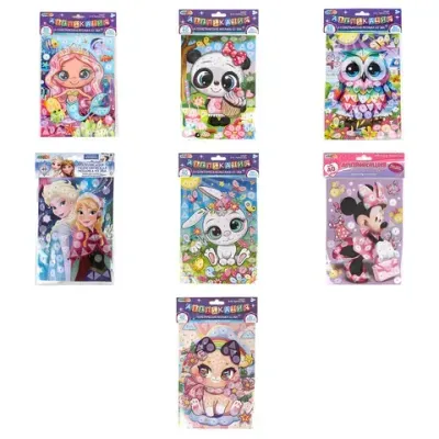 Фигурная мозаика из ЭВА, АССОРТИ 7 видов, 15х21 см, на картоне, МУЛЬТИ АРТ, 5926