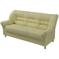 Диван офисный трехместный Фабрикант В-100, обивка экокожа Oregon 12 беж (ПОД ЗАКАЗ)