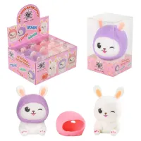 Игрушка-антистресс "МИЛЫЙ ЗАЙКА", 10,5 см, ассорти, 2 цвета, дисплей, JOLLY JOT (ДЖОЛЛИ ДЖОТ), 665794
