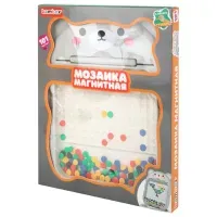 Мозаика магнитная развивающая для детей "Медвежонок", стилус, 101 магнит, 10 карточек, BAMBOX (БАМБОКС), 665891