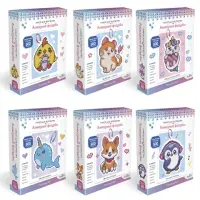 Набор для творчества "Алмазная фигурка", 13х15 см, с магнитом и ленточкой, АССОРТИ, ORIGAMI, 08641