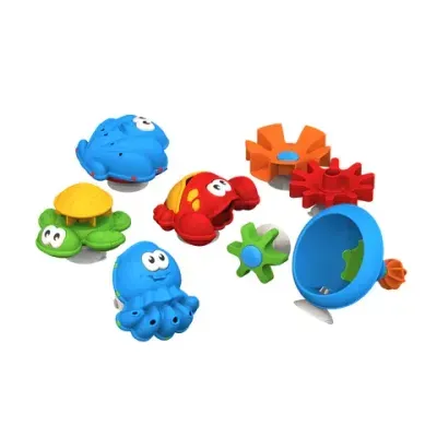 Игрушки для ванны в наборе, пластиковые, 6 шт., НОРДПЛАСТ, 741