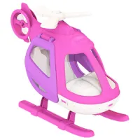 Вертолёт игрушечный "Фея", пластиковый, 38,8x18,3x28,9 см, цвет розовый, НОРДПЛАСТ, 394/2