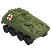 Военная машина игрушечная БРОНЕТРАНСПОРТЕР "Санитар", пластик, 10,1x5,4x4,7 см, НОРДПЛАСТ, 377