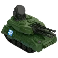 Военная машина игрушечная ЗЕНИТНАЯ УСТАНОВКА "Салют", пластиковая, 10,8x5,9x7 см, НОРДПЛАСТ, 344