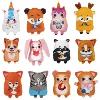 Игрушка мягкая "ЛАСКОВЫЕ ЗВЕРЯТА", ткань вельбоа, 20 см, ассорти, 12 видов, WOOZOO (ВУЗУ), 666983