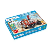 Конструктор металлический "Кран", цветной, с подвижными деталями, 139 элементов, BAMBOX, 667032