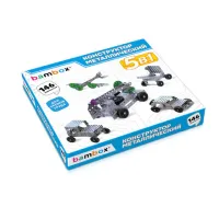 Конструктор металлический "Для уроков труда №3", 5 в 1 с подвижными деталями, 146 элементов, BAMBOX, 667038