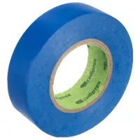 Изолента ПВХ 19 мм х 20 м, СИБРТЕХ, 130 мкм, цвет – синий, 88793