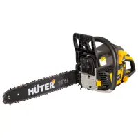 Бензопила HUTER BS-45, 2300 Вт, 3800 об/мин, длина шины 45 см, объем двигателя 45 см3, 3,1 л.с., 70/6/2