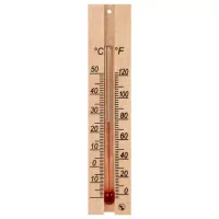 Термометр комнатный, "ДЕРЕВЯННЫЙ", диапазон: от 0 до +50 °C, ПТЗ, ТБ-206