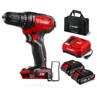 Дрель-шуруповерт безударная, аккумулятор 20 В, 40 Н·м, 2 АКБ LMS (2 А·ч), сумка, ЗУБР Мастер ДШ-40-22