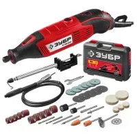 Гравер электрический 160 Вт, размер цанги 3,2 мм, 41 предмет, кейс, ЗУБР Мастер ЗГ-160 КН41