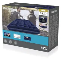 Надувной матрас 152х203х28 см, встроенный ножной насос, до 300 кг, BESTWAY, 67226