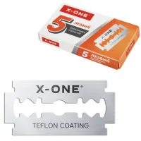 Сменные лезвия из нержавеющей стали для безопасных бритв, 5 штук, Х-ONE (ИКС-УАН), 700038