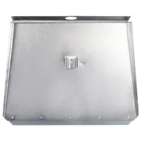 Лопата снеговая трехбортная 46х35 см, ЛА-3б алюминий 1,5 мм, планка металлическая на клепках, БЕЗ ЧЕРЕНКА, ГРАНДМАСТЕР, 700344