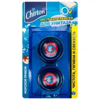 Таблетки чистящие для унитаза 2 шт. х 50 г, CHIRTON (Чиртон), "Морской Прибой", 6944678610380