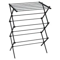 Сушилка напольная МИНИ для белья раскладная, 6 уровней, 10 метров, LAIMA HOME LADDER BLACK, 700473