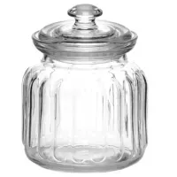 Банка для сыпучих продуктов, с крышкой, объем 900 мл, стекло, PASABAHCE "ВИВА", 96374СЛ1