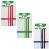 Салфетка вафельная универсальная, ХЛОПОК, 40х64 см, цветная полоска, ассорти, BOOMHOUSE (БУМХАУС), 700884