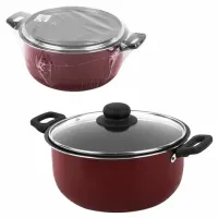 Кастрюля 3,5 л с крышкой 22 см, антипригарное покрытие, удобные ручки, SCOVO "Expert", СЭ-007