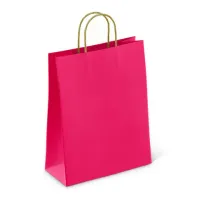 Крафт-пакет бумажный "Ruby red" 26х15х35 см, с кручеными ручками, плотность 80 г/м2, моноцвет, 112412