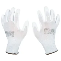 Перчатки антистатические SCAFFA "Antistat", карбоновая нить, полиуретановое покрытие, размер 10, XL (очень большой), 00-00015298