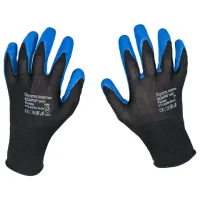 Перчатки нейлоновые SCAFFA "Grip", текстурированное латексное покрытие (облив), размер 10, XL (очень большой), 00-00015295