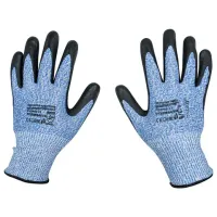 Перчатки нейлоновые SCAFFA "Рубеж Нит С", HPPE защита от порезов, нитриловое покрытие, размер 11, XXL (экстра большой), 00-00011909
