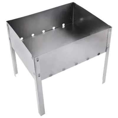 Мангал сборный стальной, размер 300х240х300 мм, в пленке, 701722