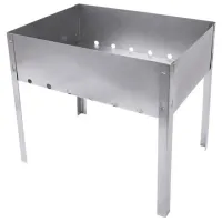 Мангал сборный стальной, размер 350х240x350 мм, в пленке, 701723