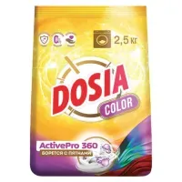 Стиральный порошок для всех типов стирки и тканей 2,5 кг, DOSIA "Optima Color", 3280105