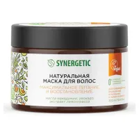 Маска для волос 300 мл, SYNERGETIC "Максимальное питание и восстановление", натуральная, 701802