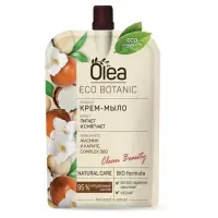 Мыло-крем 450 мл, OLEA Eco Botanic "Жасмин и карите", дой-пак, 12501