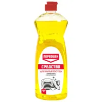 Средство для мытья посуды 1 л, ПЕРВОЦЕН "Лимон", РЕНЕССАНС КОСМЕТИК, МИНПРОМТОРГ, 3246