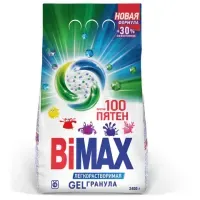 Стиральный порошок-автомат GEL гранула 2,4 кг, BIMAX "100 пятен", 2503-1АХ