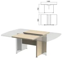 Модуль стола для переговоров "Приоритет" 1400х900х750 мм, кронберг (КОМПЛЕКТ)