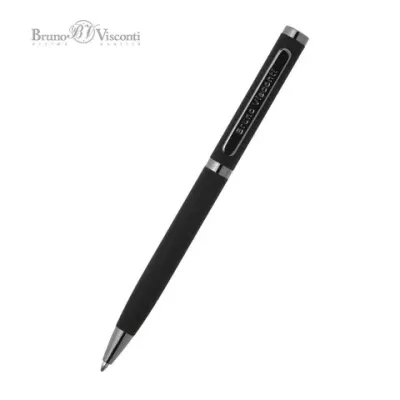 Ручка подарочная шариковая BRUNO VISCONTI "Firenze", корпус черный, 1 мм, футляр, синяя, 20-0298/01
