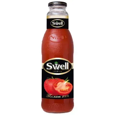 Сок томатный SWELL с мякотью в стеклянной бутылке 0,75 л, 4040180065