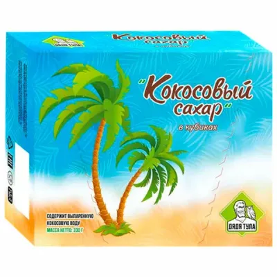 Сахар кусковой со вкусом кокоса, 330 г