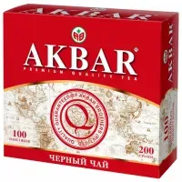 Чай АКБАР "Classic Series" черный байховый, 100 пакетиков по 2 г, 1050051