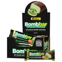 Батончик BOMBBAR "Фисташковая меренга" без сахара 40 г, шоу-бокс, ББР99