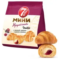 Круассаны мини 7DAYS крем "Ваниль-вишня", 265 г, V2848