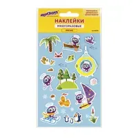 Наклейки зефирные "Моя планета", многоразовые, 10х15 см, ЮНЛАНДИЯ, 661798