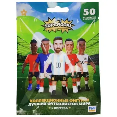 Коллекционная фигурка "Угадай, кто внутри!", футболисты, суперзвезды, SUPERGOAL, АССОРТИ, FUNKY TOYS, SM2005