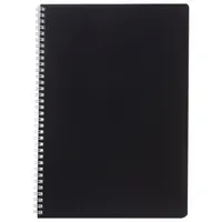 Тетрадь А4, 96 л., HATBER, гребень, клетка, Soft-touch ламинация, СОЛО "Черный бархат", 092879, 96Т4лВ1гр