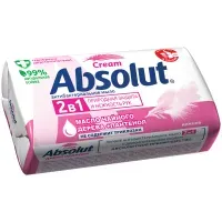 Мыло туалетное антибактериальное 90 г ABSOLUT (Абсолют) "Нежное", не содержит триклозан, 6058, 6001,6058