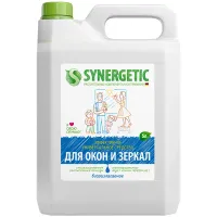 Средство для мытья стекол и зеркал с антибактериальным эффектом 5 л, SYNERGETIC, биоразлагаемое, 96