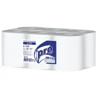 Полотенца бумажные с центральной вытяжкой 275 м, PROtissue (M2) LITE, 1-слойные, белые, КОМПЛЕКТ 6 рулонов, С195